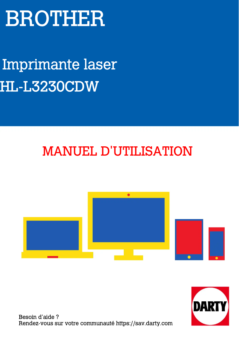 Imagen de la primera página del manual del dispositivo HL-L3230CDW
