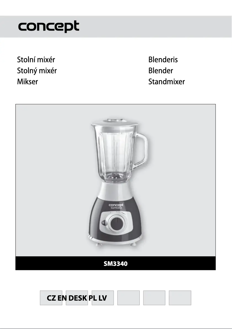 Página 1 del manual Manual de usuario Concept SM-3340