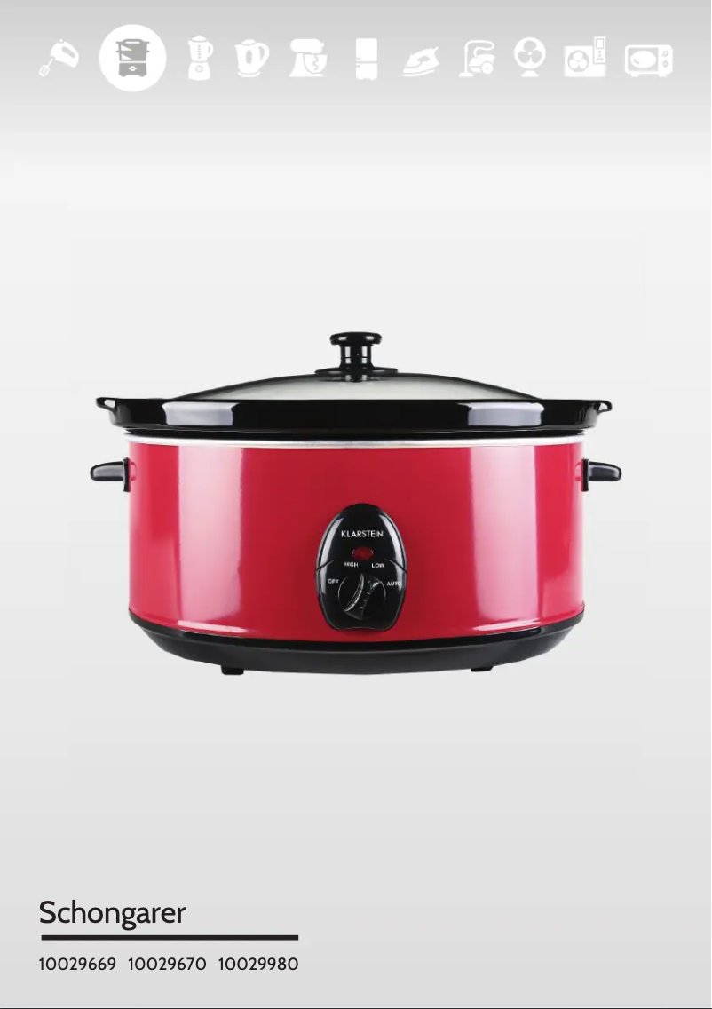 Página 1 del manual Manual de usuario Klarstein 10029670