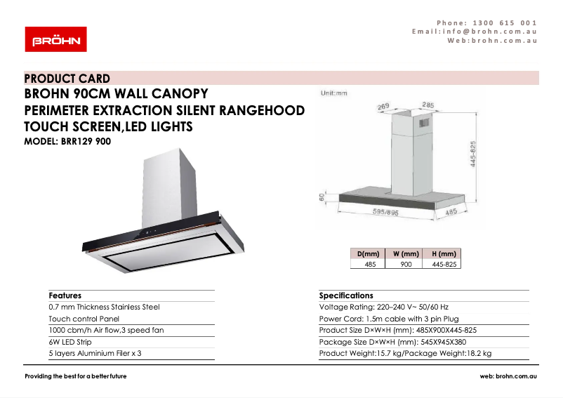 Imagen de la primera página del manual del dispositivo BRR129900
