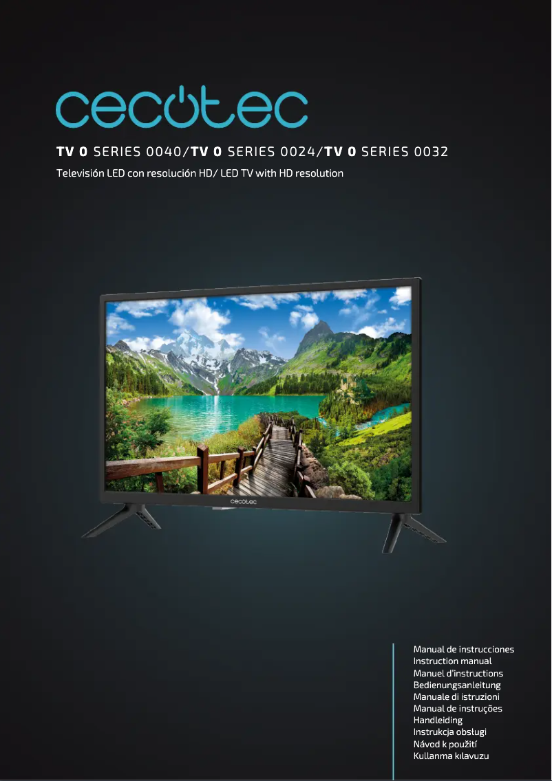Imagen de la primera página del manual del dispositivo TV 0 Series 0040