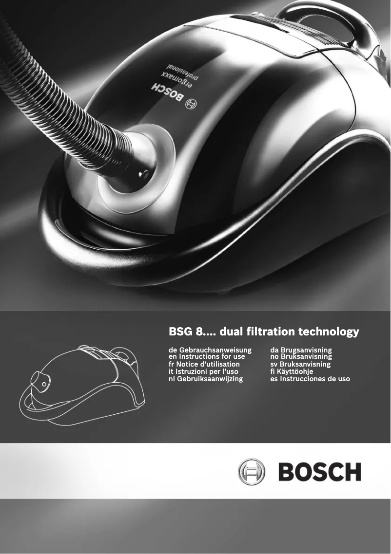 Página 1 del manual Manual de usuario Bosch BSG 82485