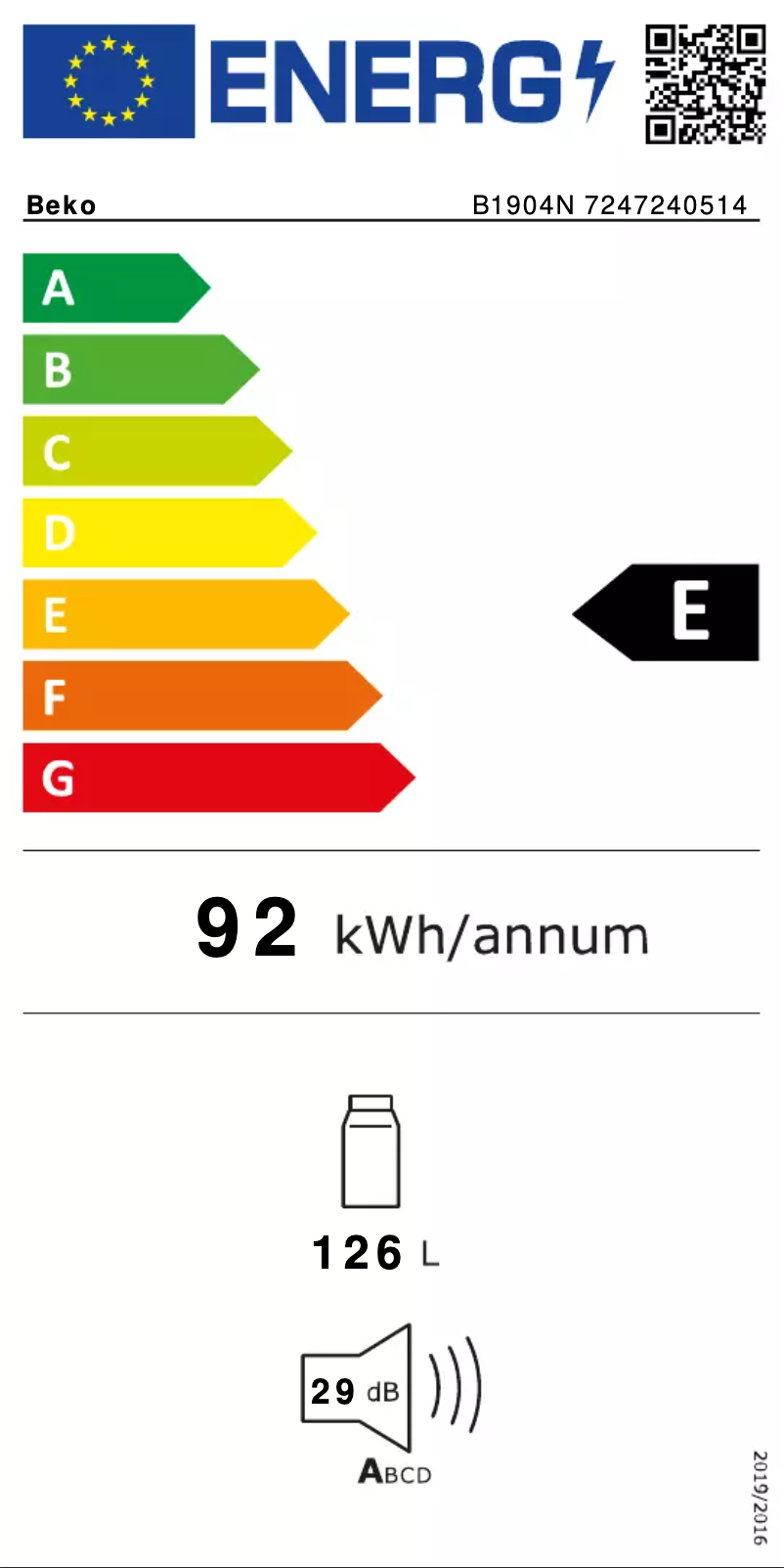 Imagen de la primera página del manual del dispositivo B1904N