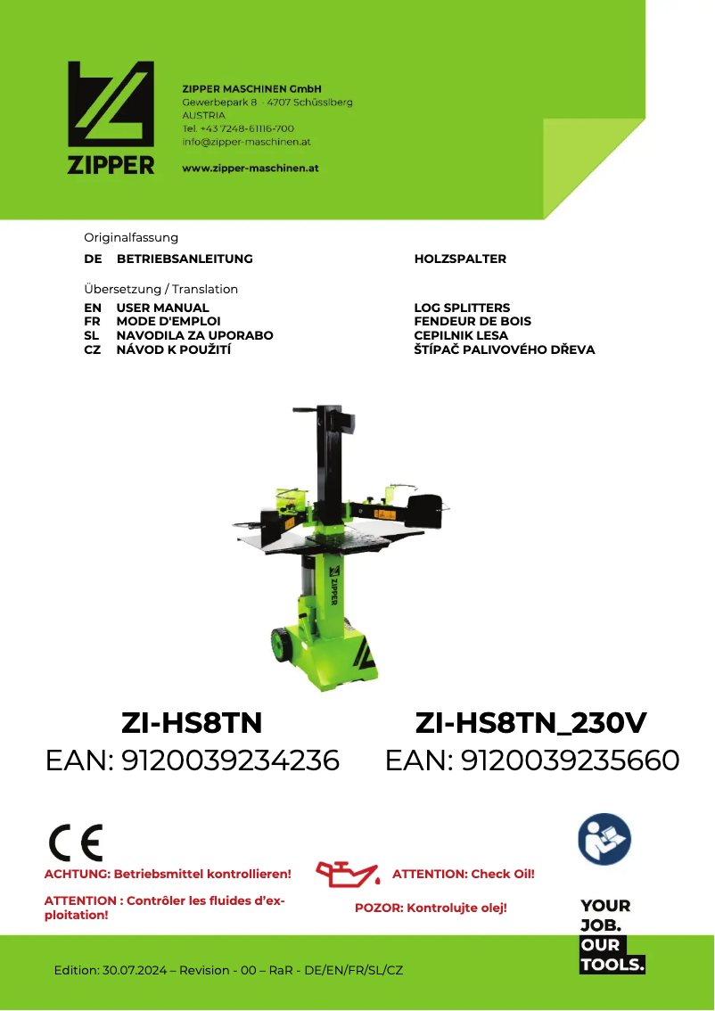 Página nº 1 - Manual de usuario Zipper ZI-HS8TN