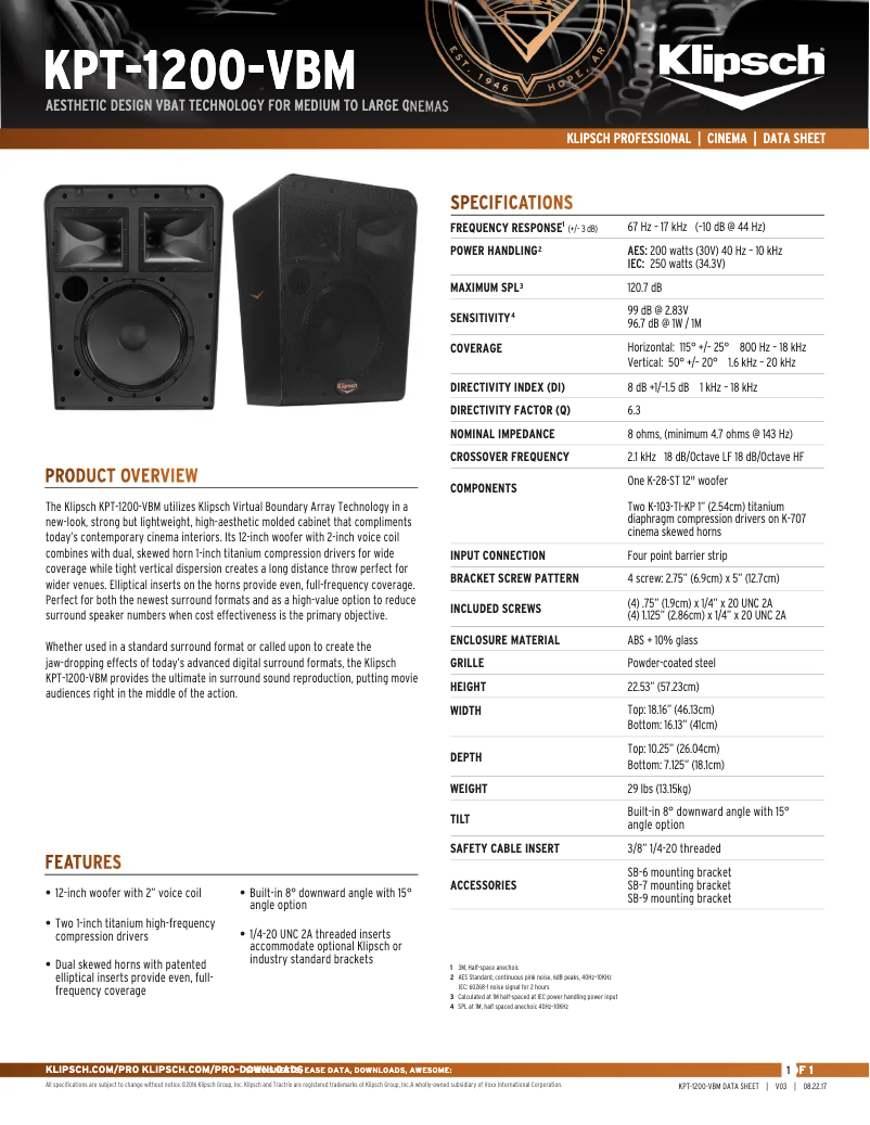 Imagen de la primera página del manual del dispositivo KPT-1200-VBM