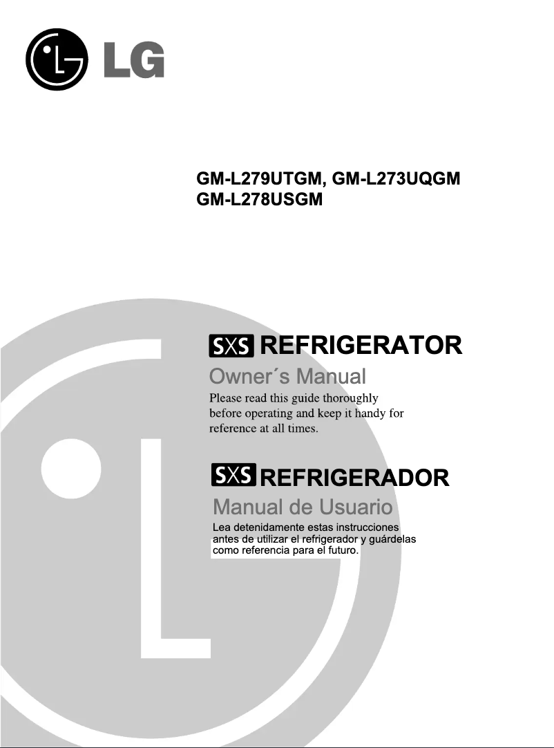 Imagen de la primera página del manual del dispositivo GM-L279UTGM