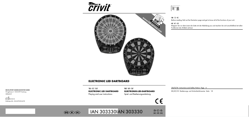 Página nº 1 - Manual de usuario Crivit IAN 303330