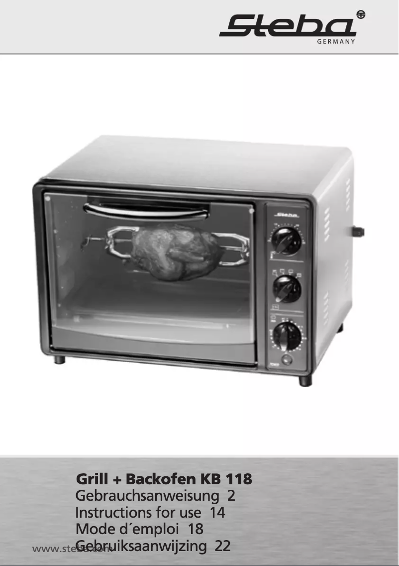 Página 1 del manual Manual de usuario Steba KB118