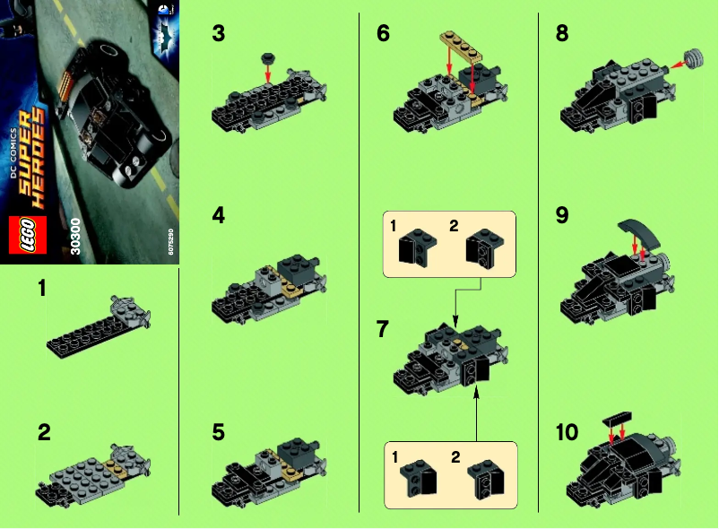 Imagen de la primera página del manual del dispositivo The Batman Tumbler 30300