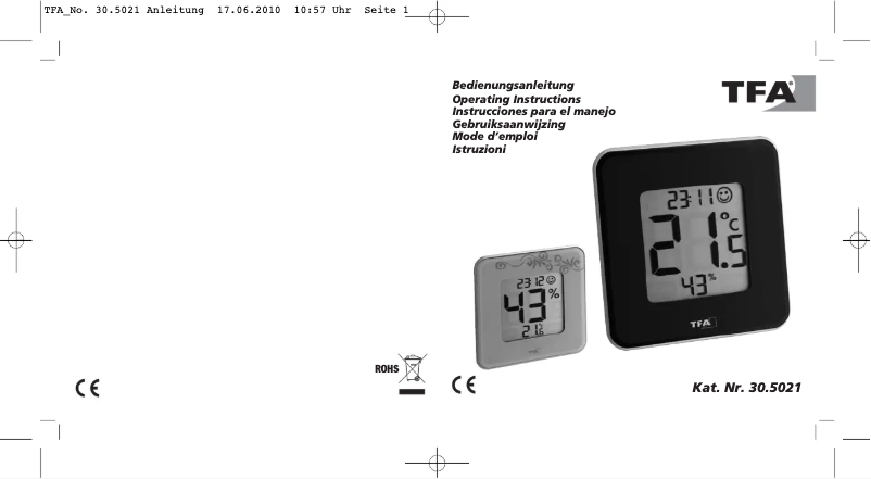 Página nº 1 - Manual de usuario TFA 30.5021.11