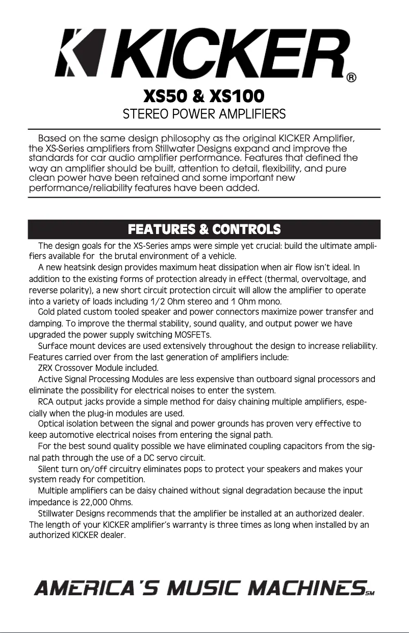 Imagen de la primera página del manual del dispositivo XS50