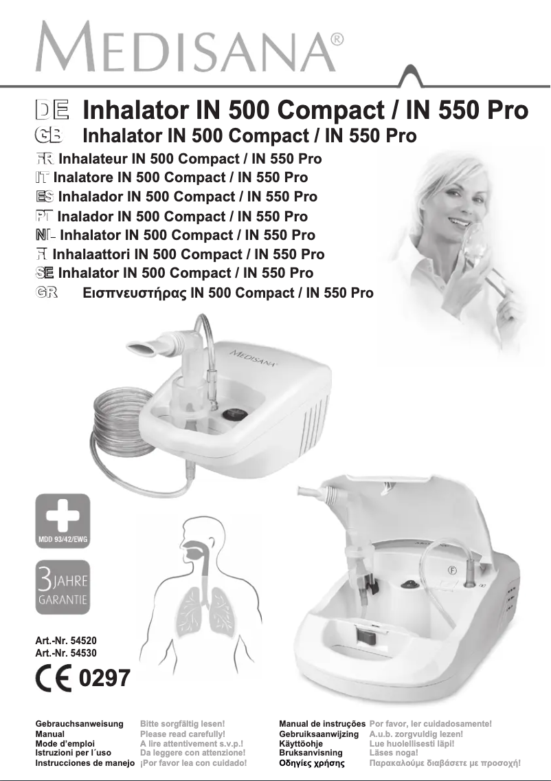 Página 1 del manual Manual de usuario Medisana IN 550