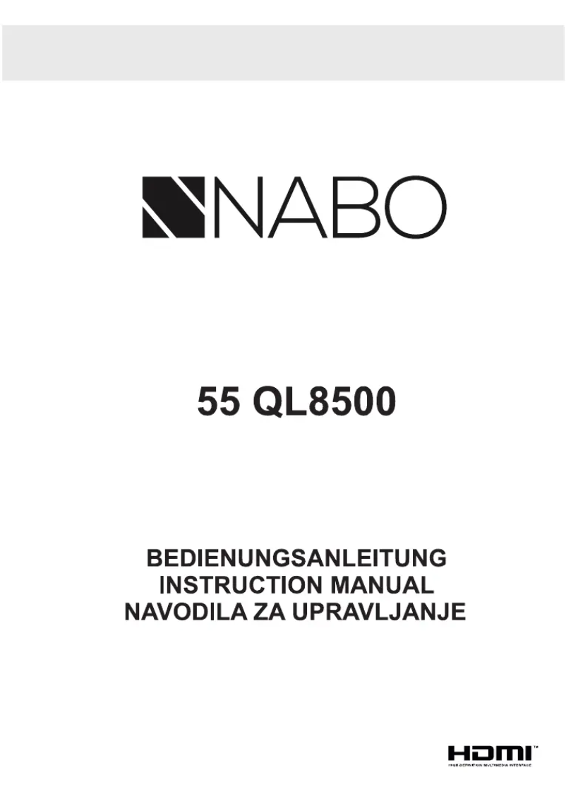 Página 1 del manual Manual de usuario Nabo 55 QL8500