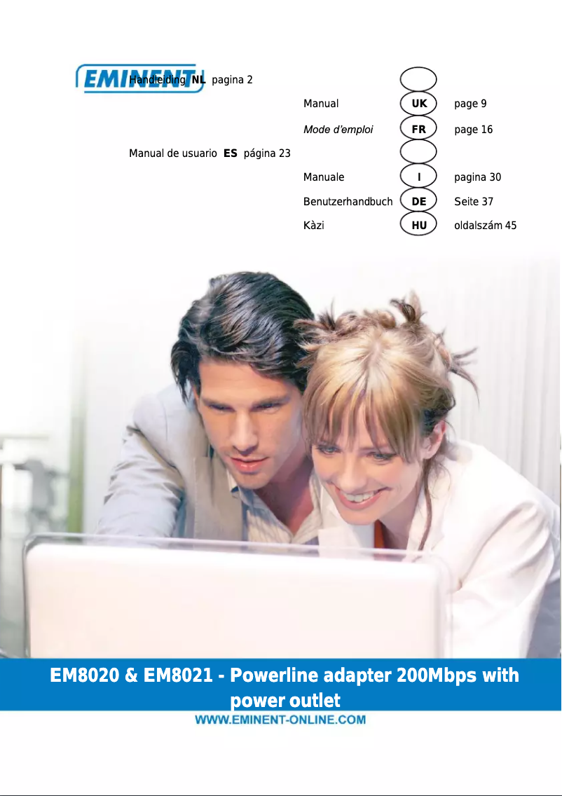 Imagen de la primera página del manual del dispositivo EM8020