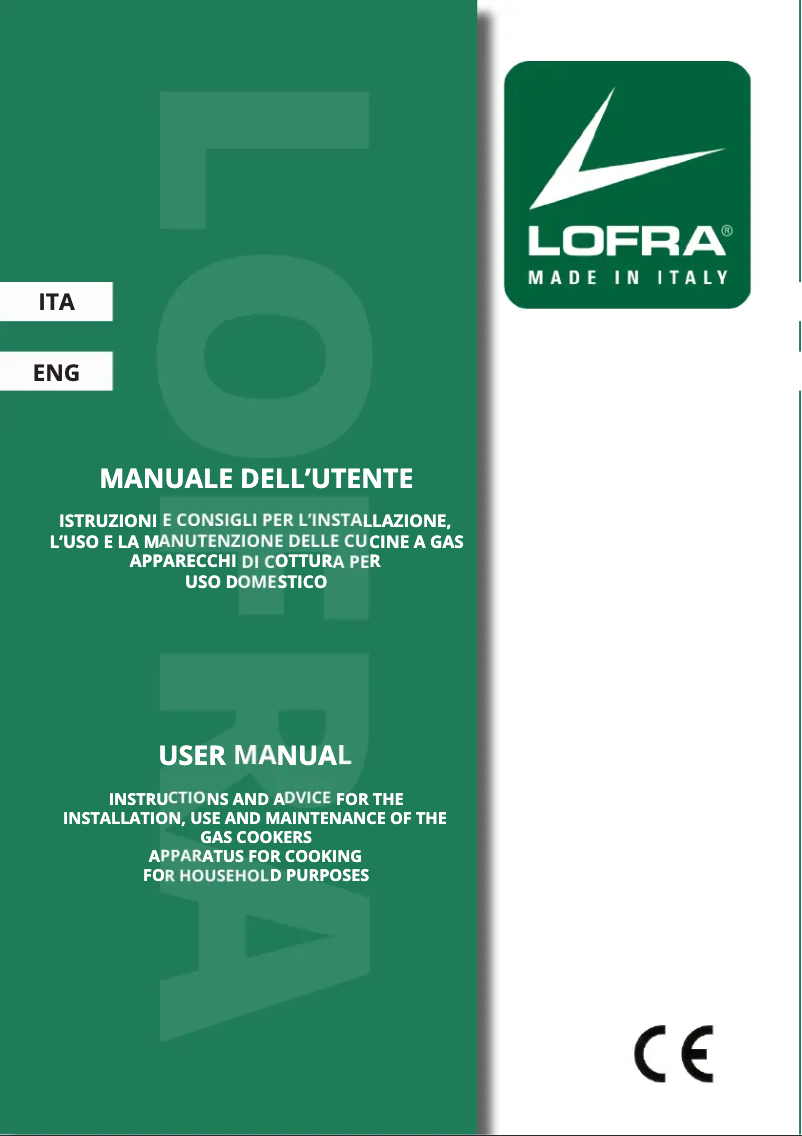 Página 1 del manual Manual de usuario Lofra PR126SMFET + DMFT / 2AEO