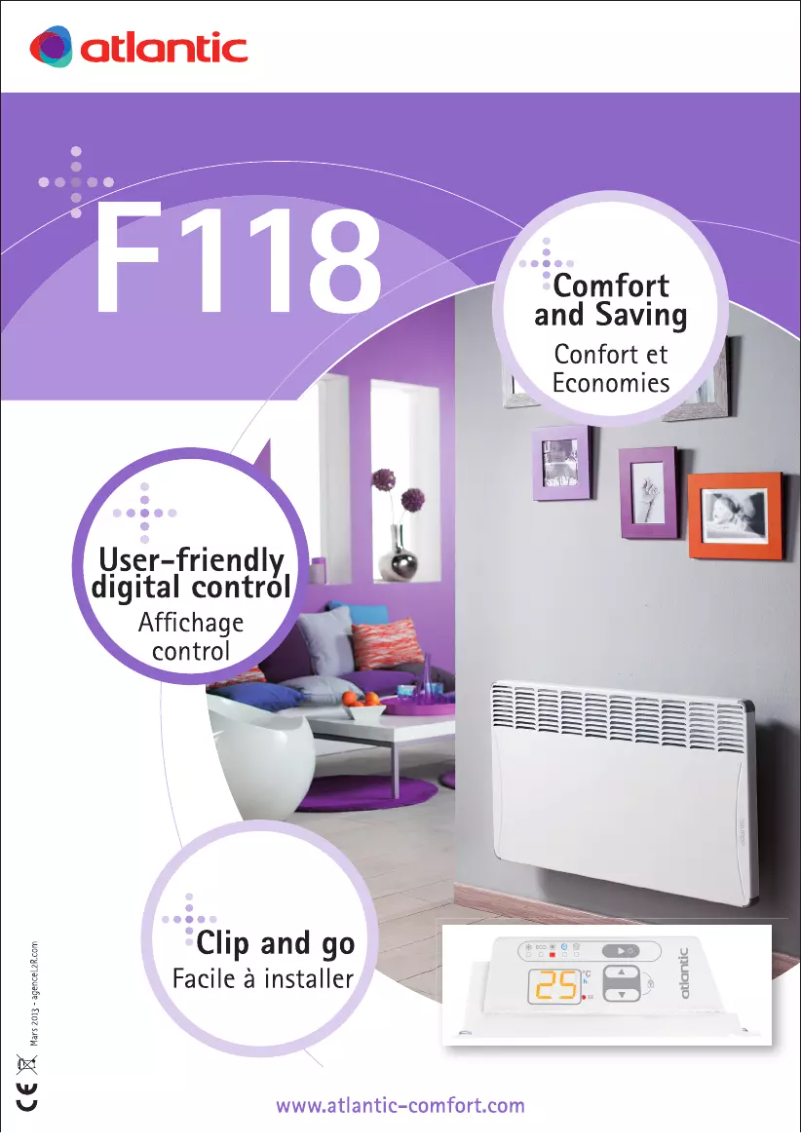 Página 1 del manual Manual de usuario Atlantic F118