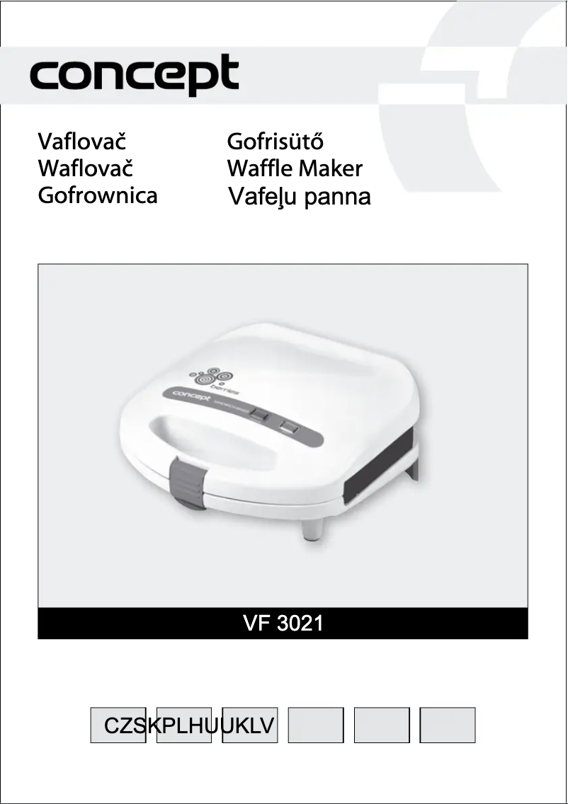 Página 1 del manual Manual de usuario Concept VF-3021