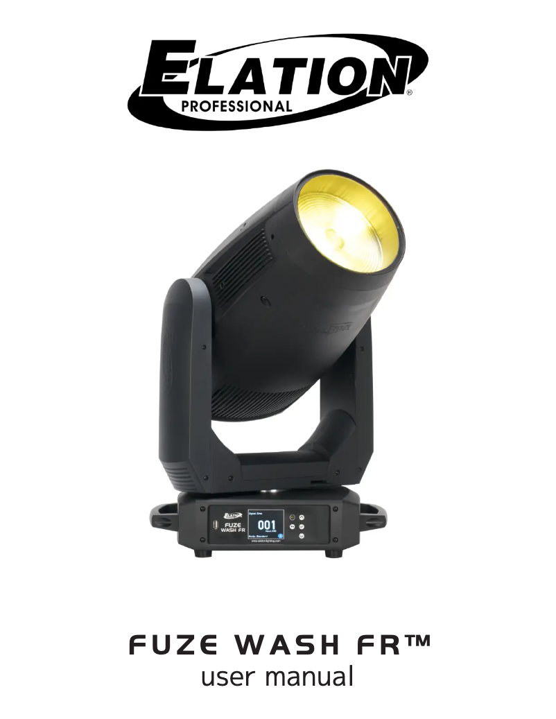 Imagen de la primera página del manual del dispositivo Fuze Wash FR
