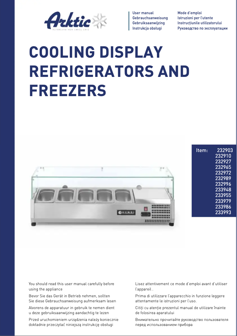 Página 1 del manual Manual de usuario Arktic 233986