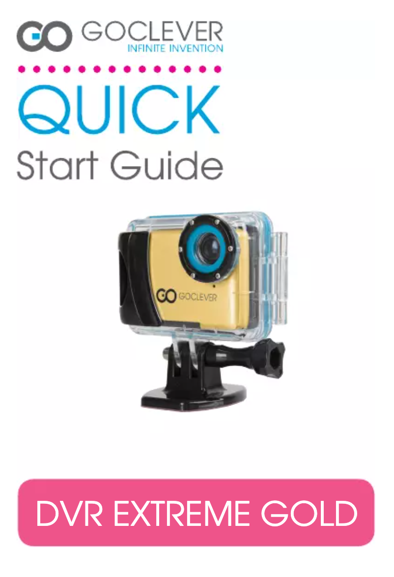 Imagen de la primera página del manual del dispositivo DVR Extreme gold