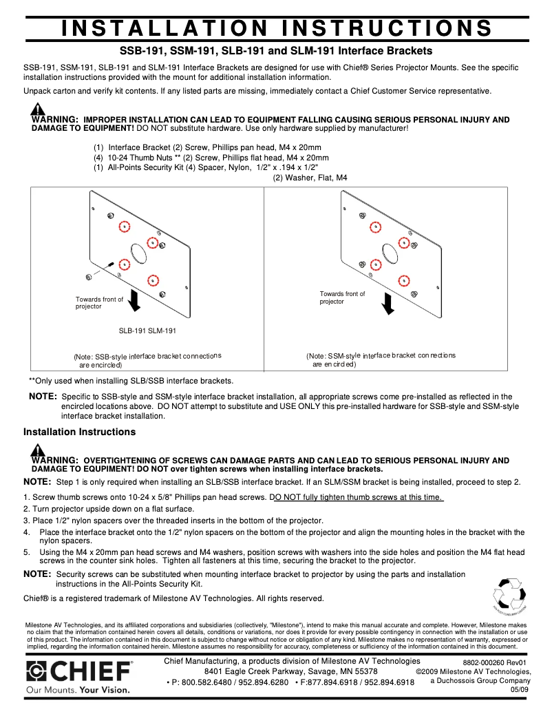 Imagen de la primera página del manual del dispositivo RPMB191