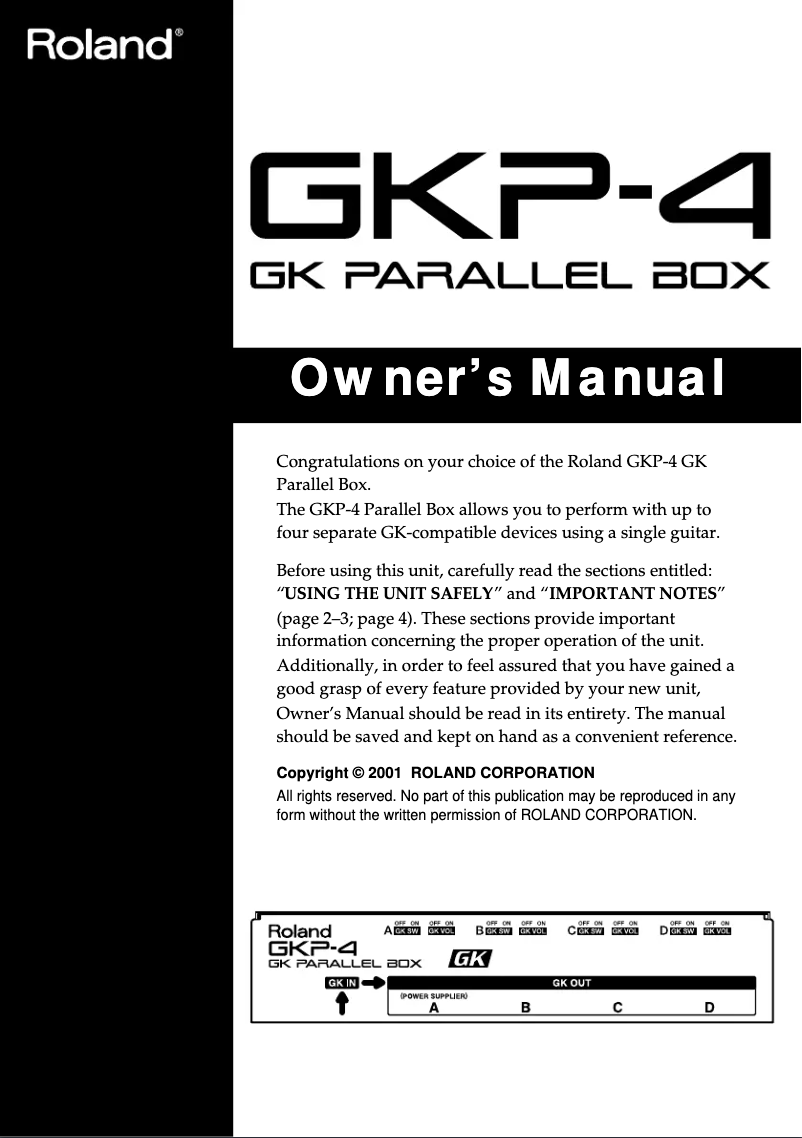 Imagen de la primera página del manual del dispositivo GKP-4