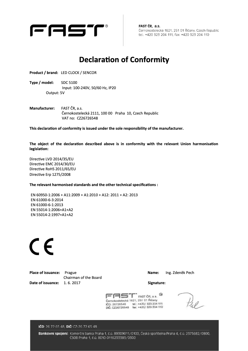 Imagen de la primera página del manual del dispositivo SDC 5100
