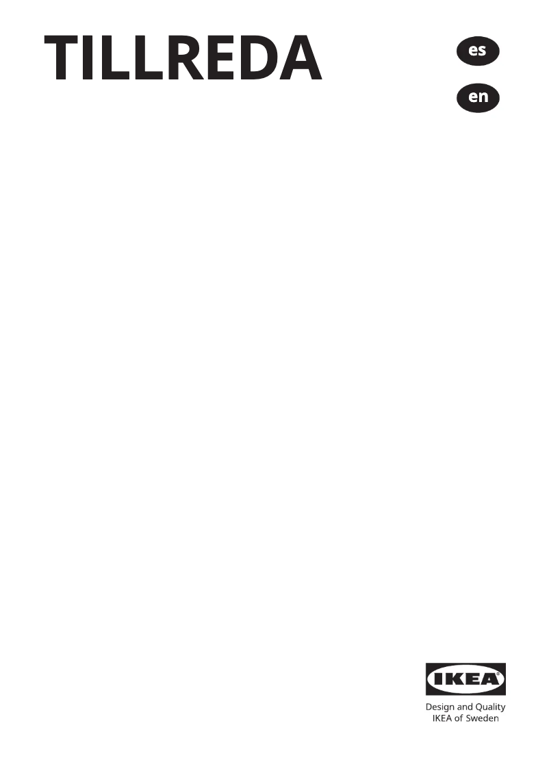 Página 1 del manual Manual de usuario Ikea TILLREDA 905.556.46