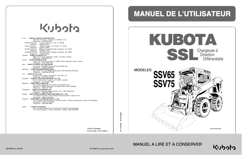 Imagen de la primera página del manual del dispositivo SSV75