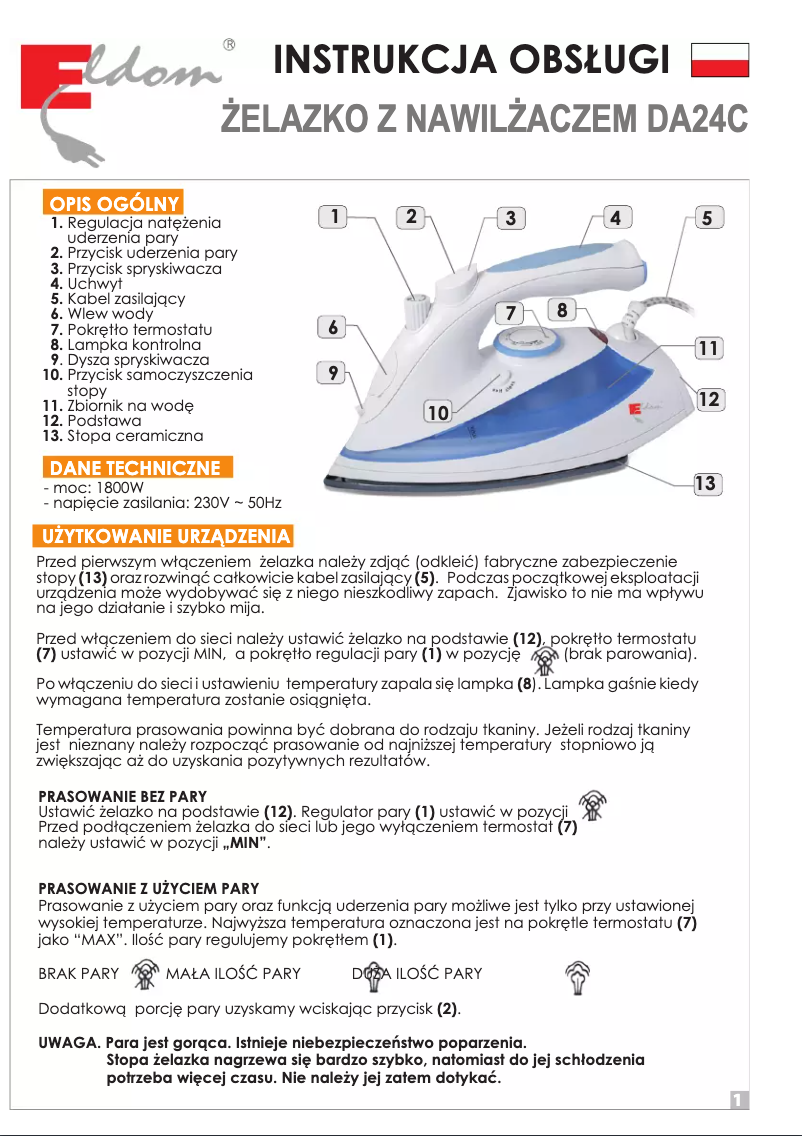 Imagen de la primera página del manual del dispositivo DA24C