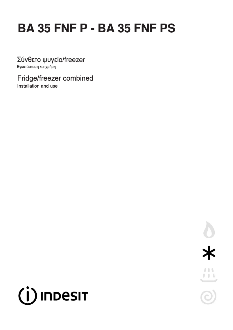 Página 1 del manual Manual de usuario Indesit BA 35 FNF PS (GR)