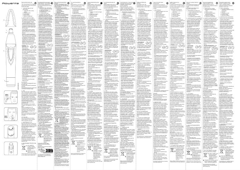 Página 1 del manual Manual de usuario Rowenta Nose & Ear Trimmer TN3010