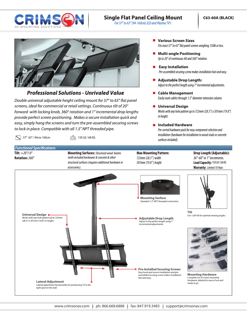Imagen de la primera página del manual del dispositivo C63-60A