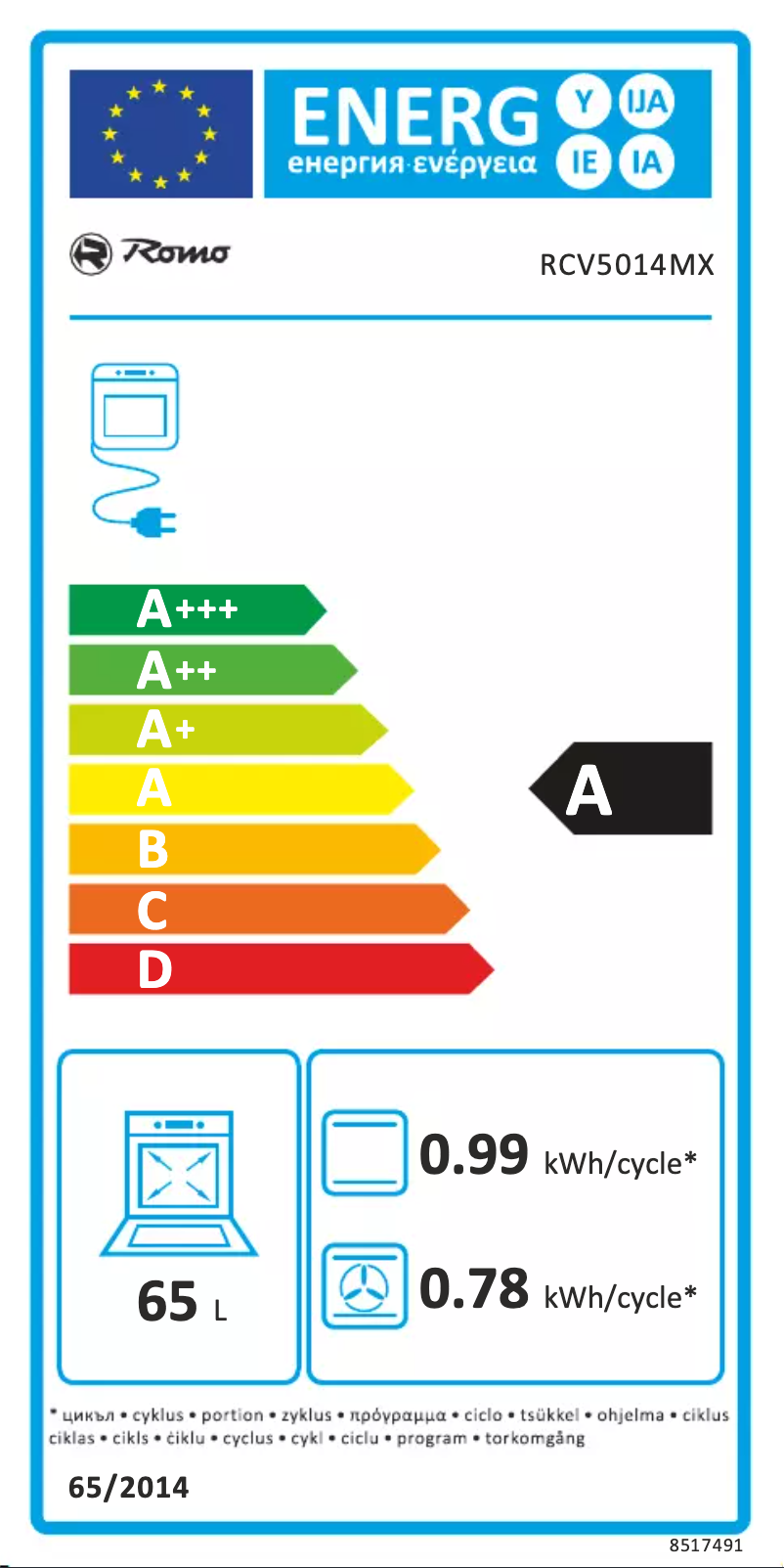 Imagen de la primera página del manual del dispositivo RCV5014MX