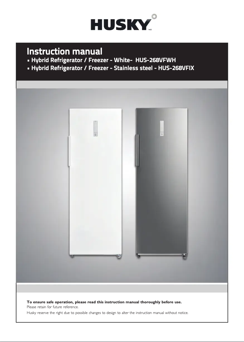 Página 1 del manual Manual de usuario Husky HUS-268VFWH