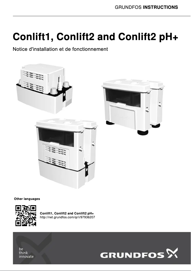 Imagen de la primera página del manual del dispositivo CONlIFT1