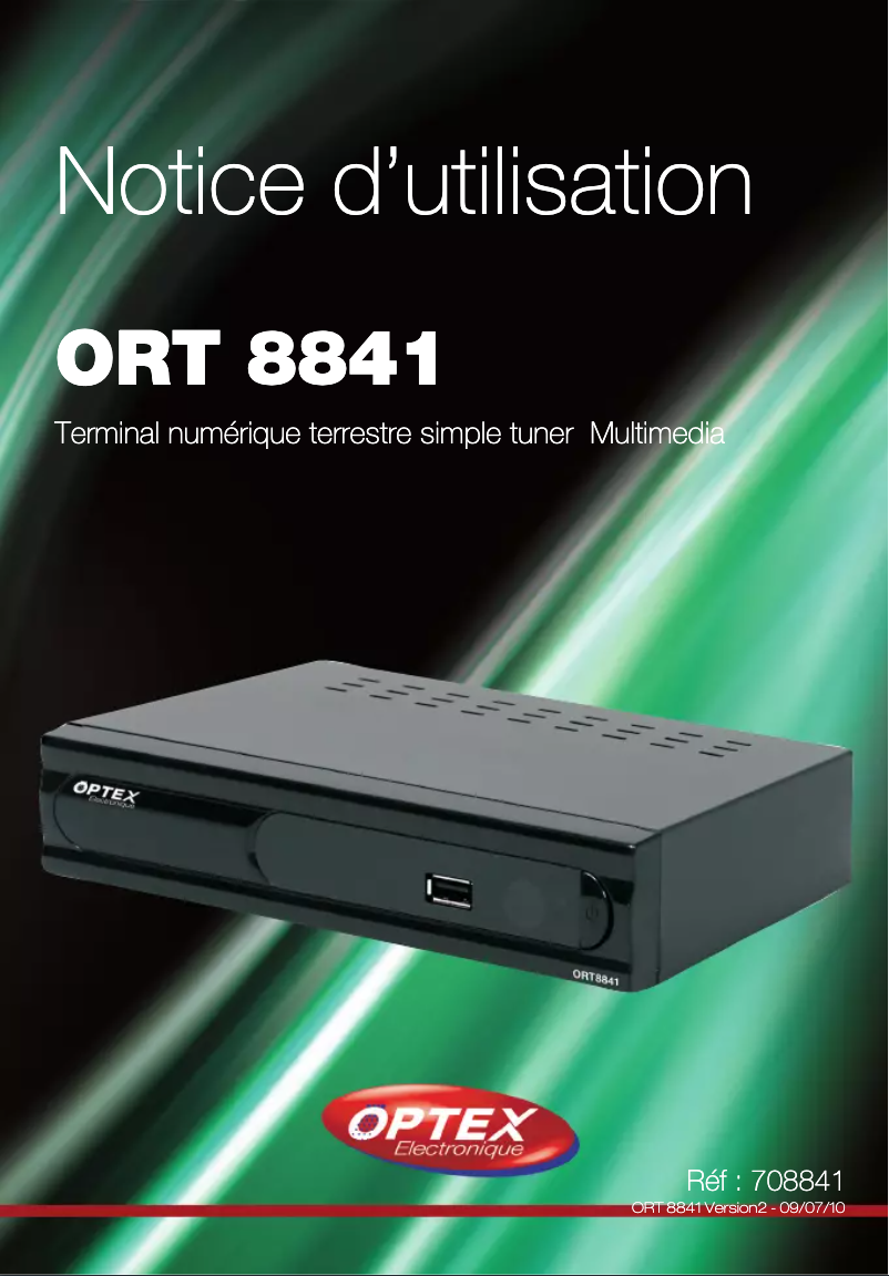 Imagen de la primera página del manual del dispositivo ORT 8841