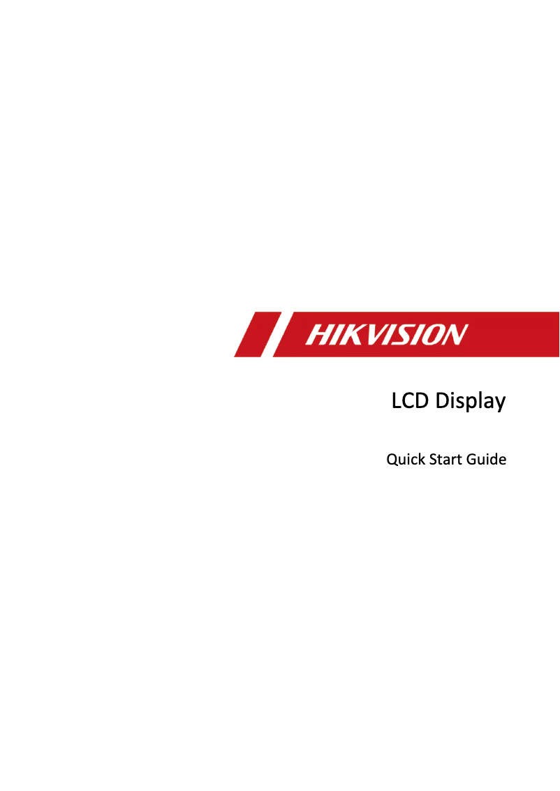 Página 1 del manual Manual de usuario Hikvision DS-D2065LU-Y