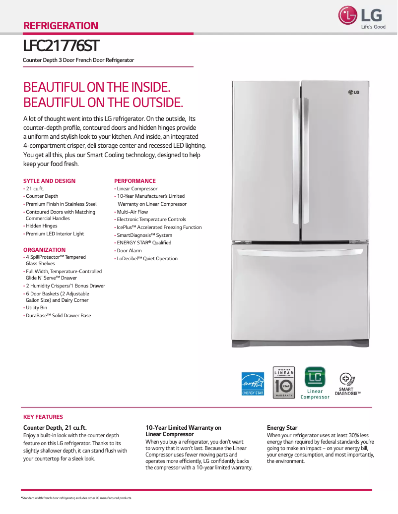 Imagen de la primera página del manual del dispositivo LFC21776