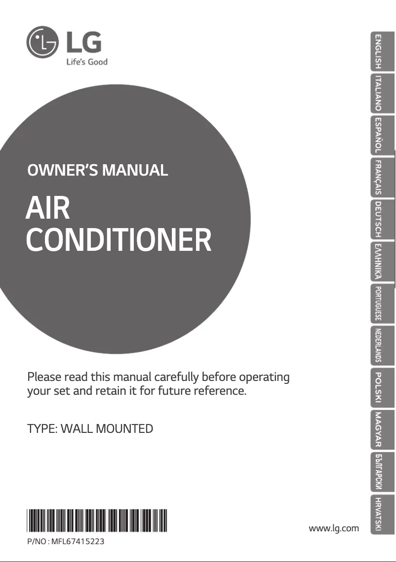 Página 1 del manual Manual de usuario LG P12RL
