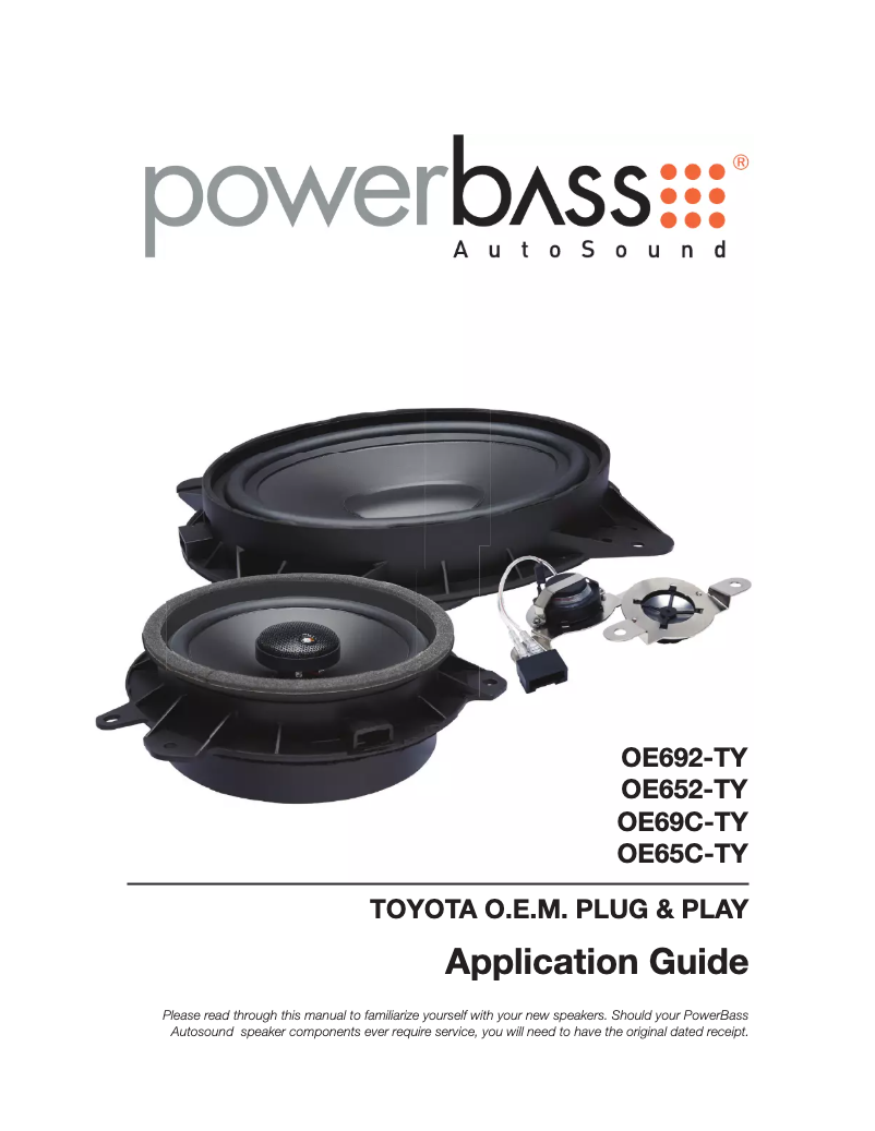 Página 1 del manual Manual de usuario PowerBass OE69C-TY