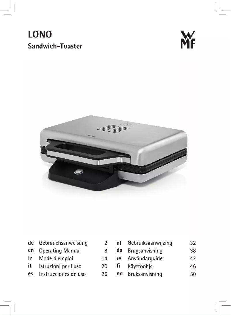 Página 1 del manual Manual de usuario WMF Lono 04.1515.0011