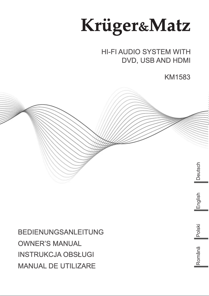 Imagen de la primera página del manual del dispositivo KM 1583