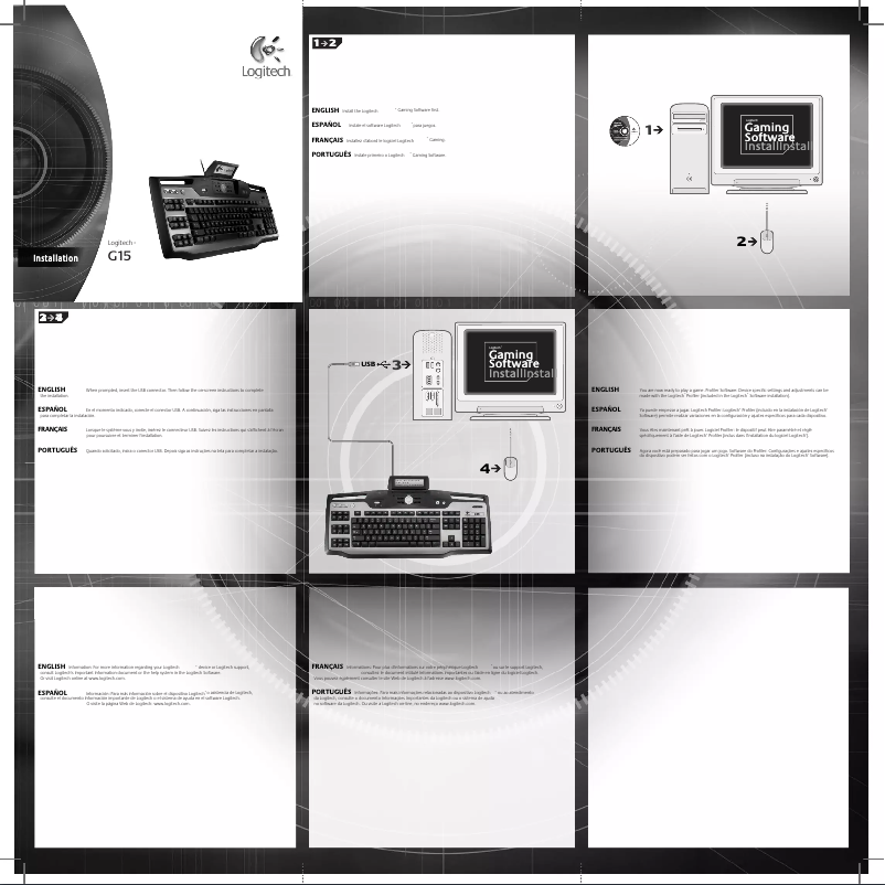 Página 1 del manual Manual de usuario Logitech G15
