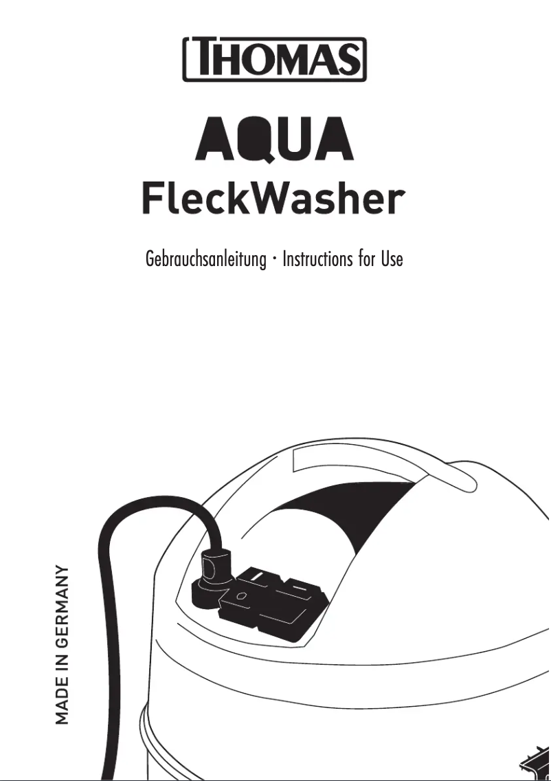 Imagen de la primera página del manual del dispositivo AQUA FleckWasher