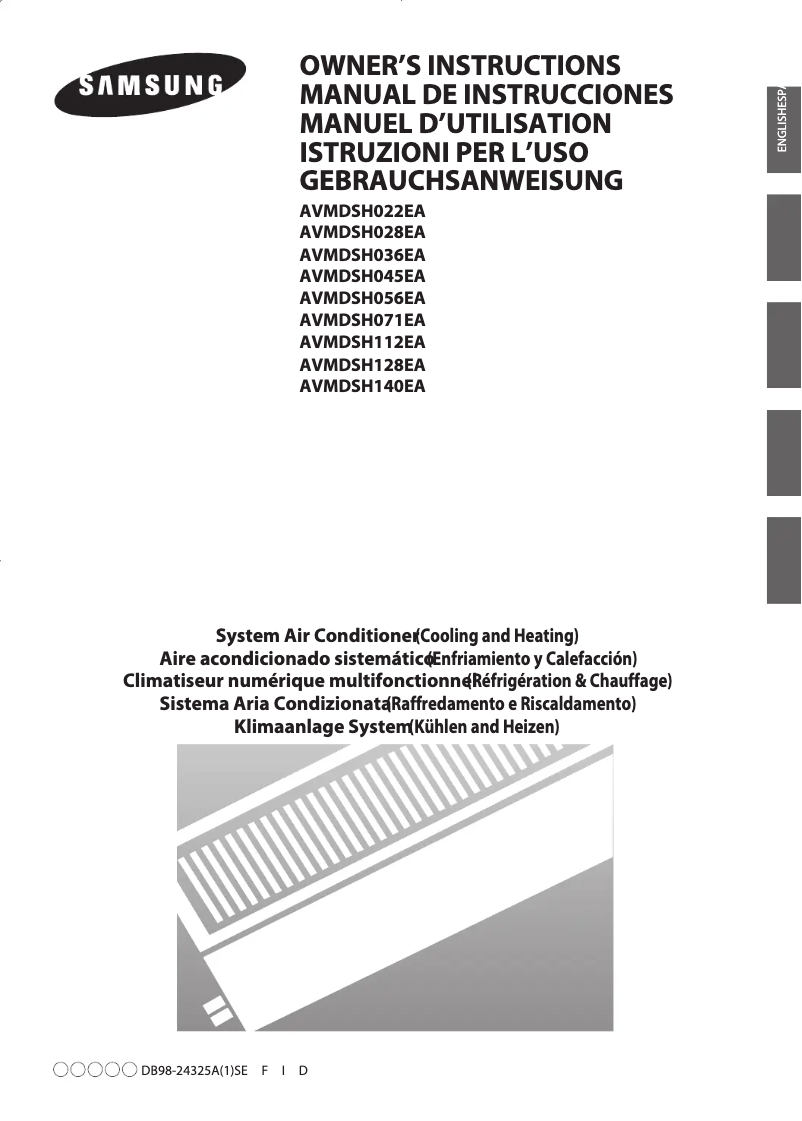 Imagen de la primera página del manual del dispositivo AVMDSH022EA