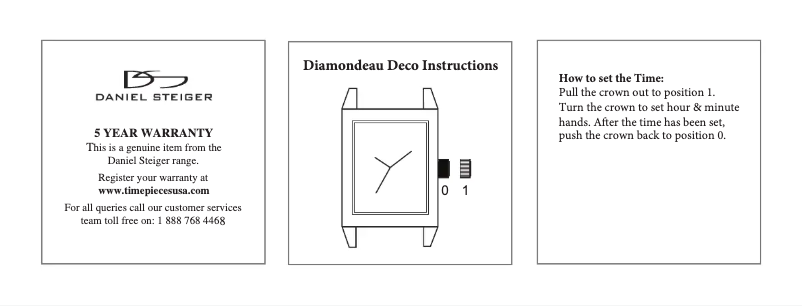 Imagen de la primera página del manual del dispositivo Diamondeau Deco
