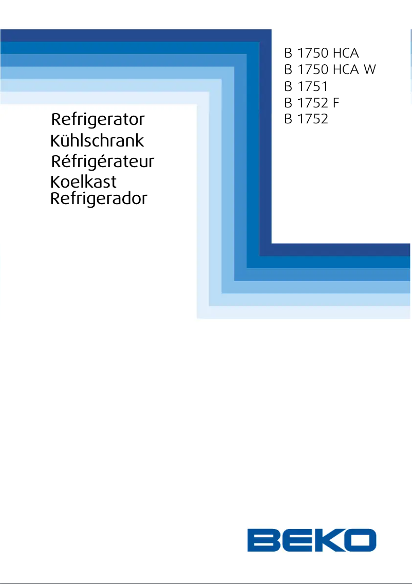 Imagen de la primera página del manual del dispositivo B 1751