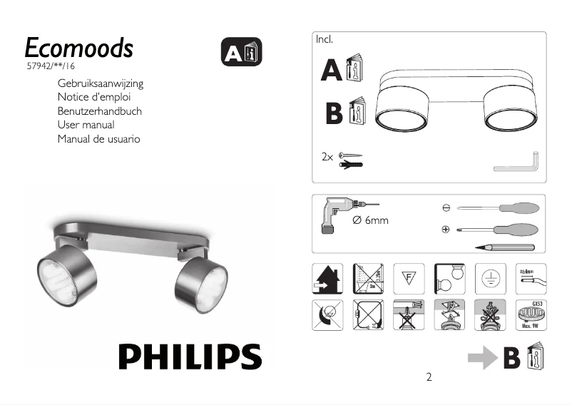 Página 1 del manual Manual de usuario Philips Ecomoods 579423116