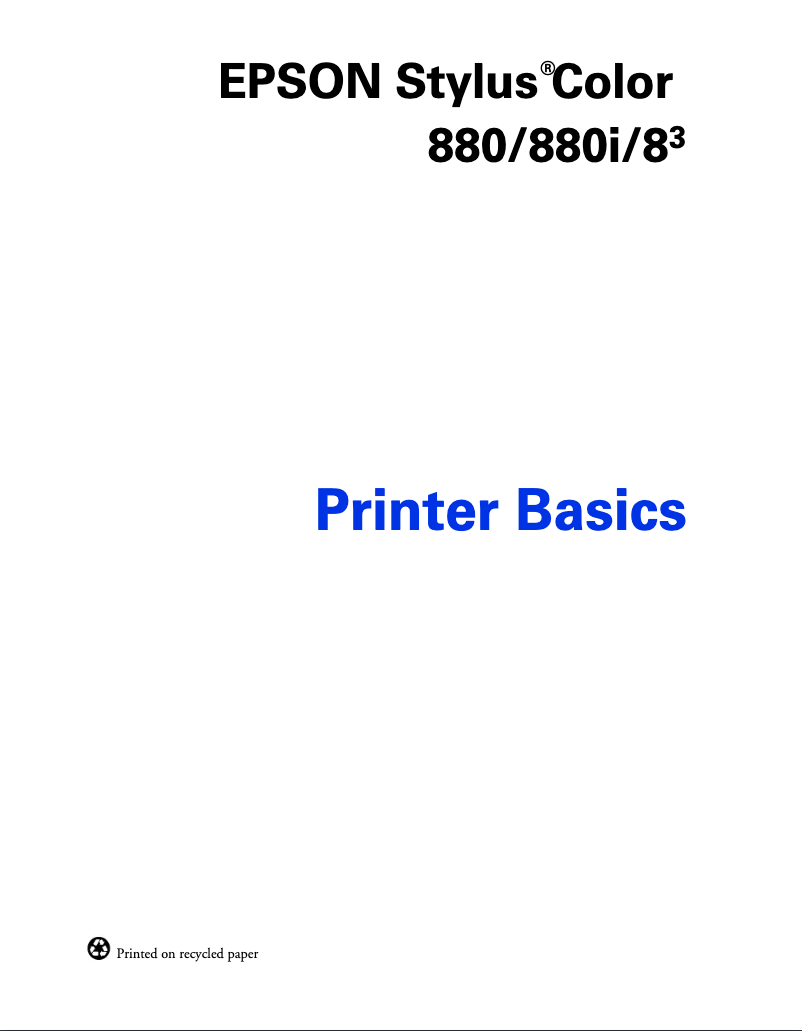 Página 1 del manual Manual de usuario Epson Stylus Color 880